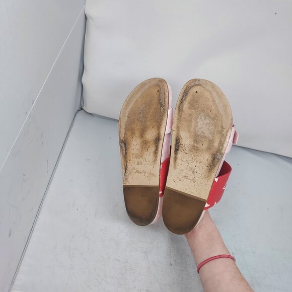 LOUIS VUITTON Monogram Rouge Rose Bom Dia Flat Sandal - Picture 2 of 9